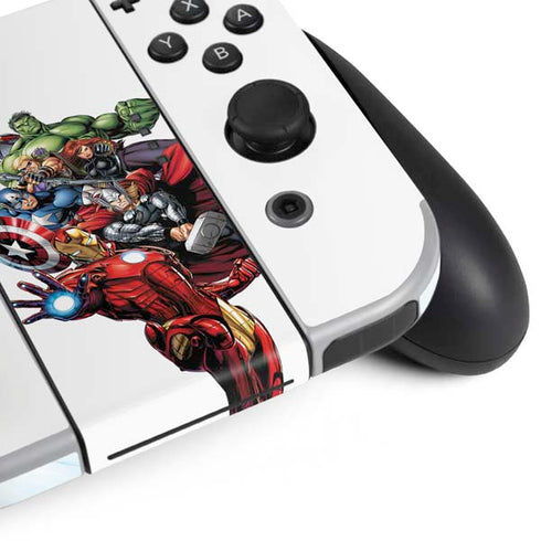 Marvel Avengers Team Nintendo Switch OLED (2021) Skin